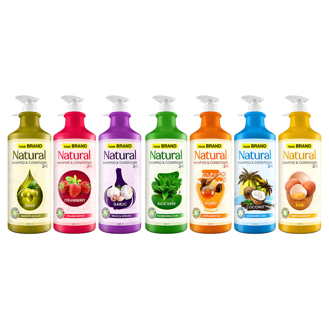 Natural Shampoo + Conditioner 2 in 1 2080ML
